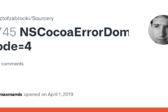 What does NSCocoaErrorDomain Error Code 4 mean?