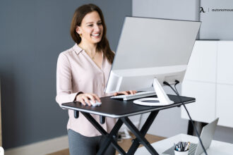 A desk riser or standing desk riser converter, is a flexible workstation extra intended to hoist your current workstation. It must permit you to switch between sitting