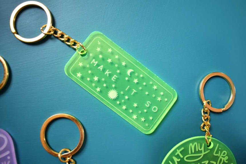 How to Seal Paint on Acrylic Keychain?