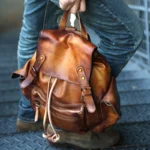 Large Leather Backpacks for Women and Women's Leather Travel Backpacks