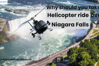 Why should you take a helicopter ride over Niagara Falls?