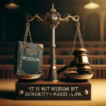 it is not wisdom but authority that makes a law. t – tymoff Detail
