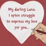 What are some examples of touching love messages for her?