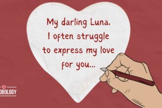 What are some examples of touching love messages for her?