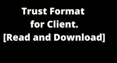 30 trust format message for client