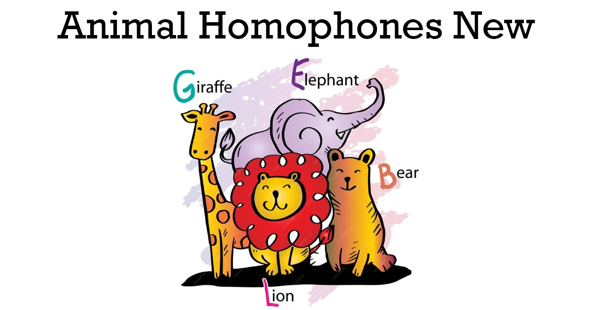 Where Can We Find New Animal Homophone? Its Released