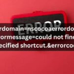 errordomain=nscocoaerrordomain&errormessage=could not find the specified shortcut.&errorcode=4 detail