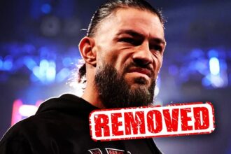 roman reigns has been removed from wwe smackdown advertisements.