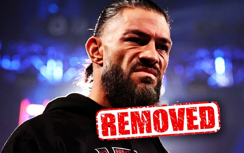 roman reigns has been removed from wwe smackdown advertisements.