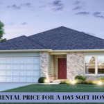 average rental price for 1143sqft home in 72450