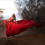 Stunning Flying Dress Photoshoot