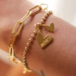 shop personalized heart bracelets