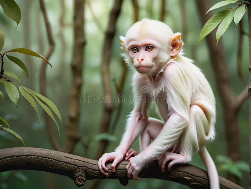 albino monkey