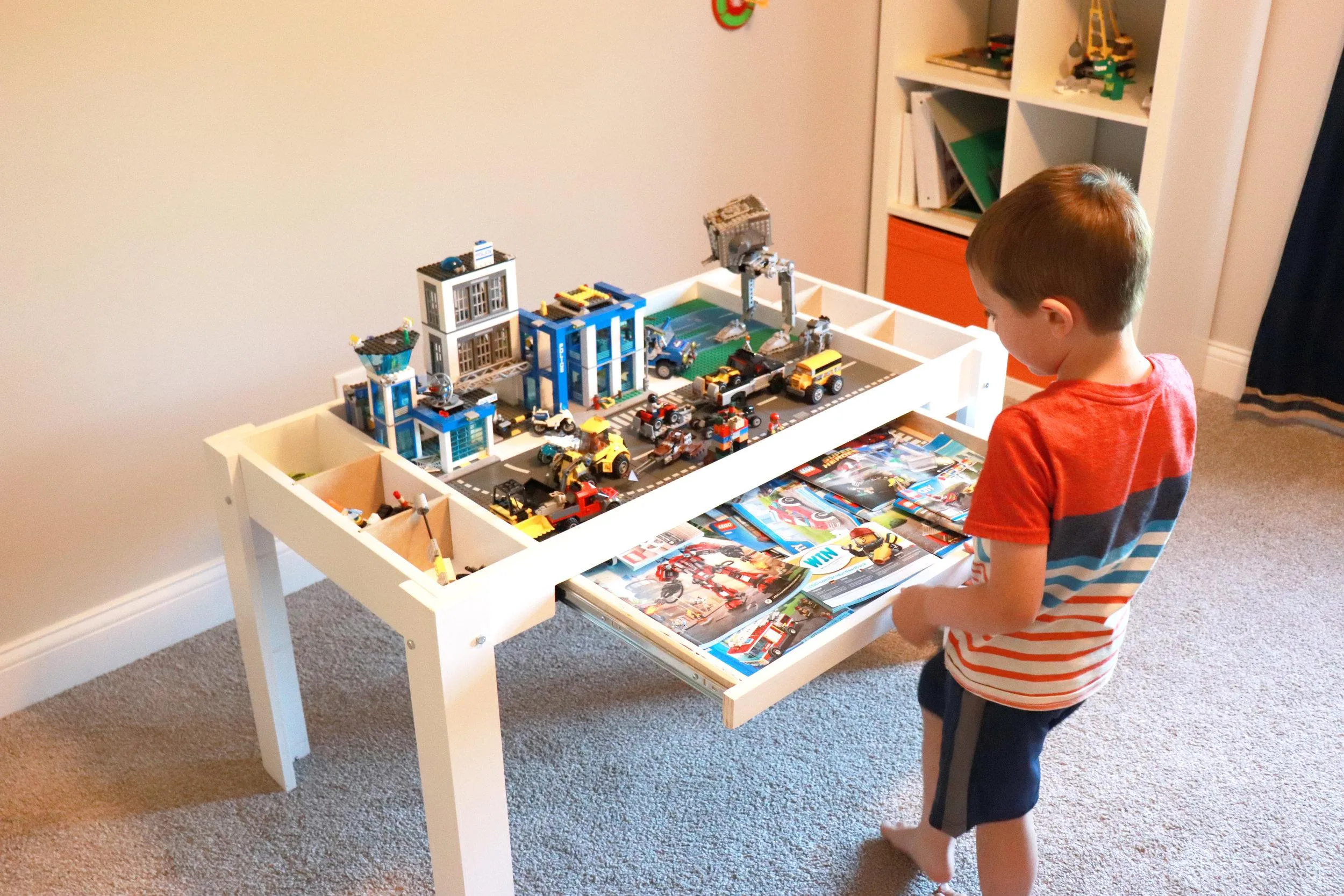 Lego Table Red Best LEGO Tables for Kids Creative Play and Organized Storage - Its ...