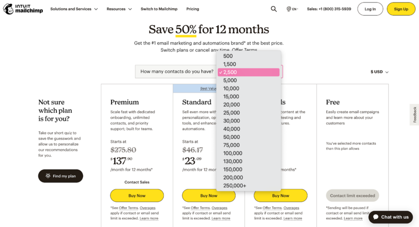 volume pricing plan