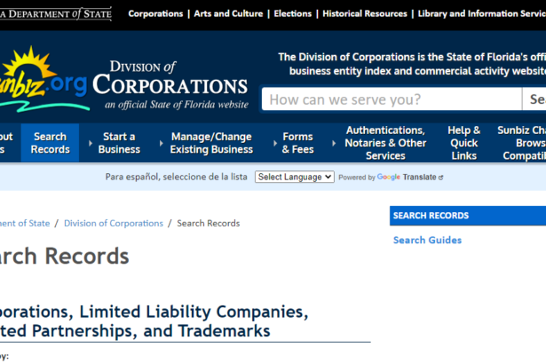 Florida SOS Business Search