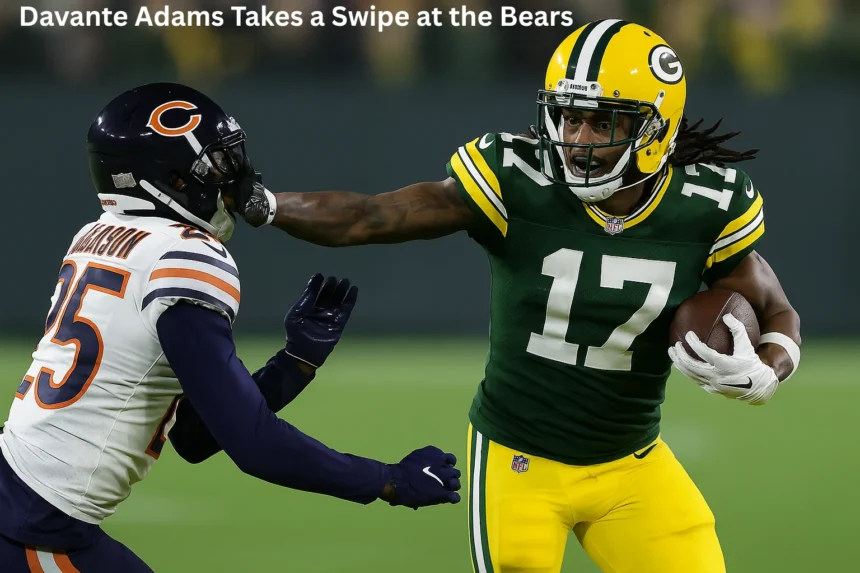davante adams takes a swipe at the bears.