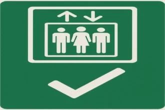 this sign shows when a lift is safe to use
