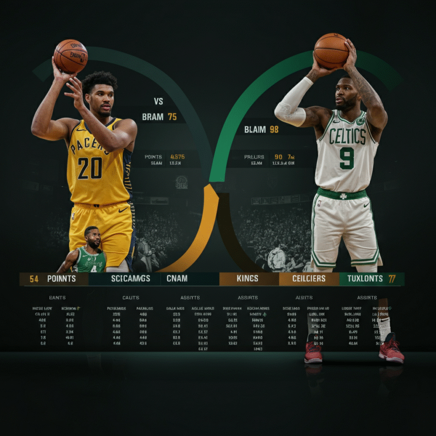 pacers vs celtics match player stats and Analysis