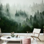 Bring Nature Indoors the Allure of Forest Wallpaper in Modern Interior Design