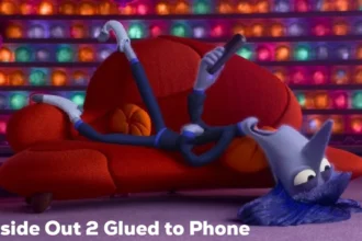inside out 2 glued to phone