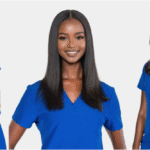 Royal blue scrubs