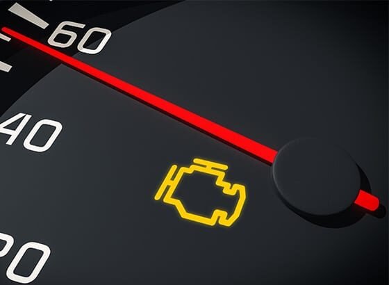 check engine light flashing