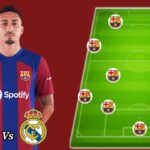 fc barcelona vs real madrid lineups