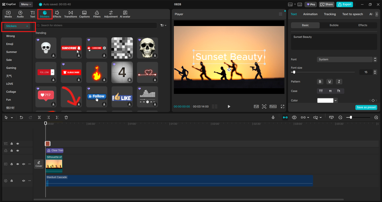 How to Add Text and Stickers Using CapCut Desktop Video Editor​