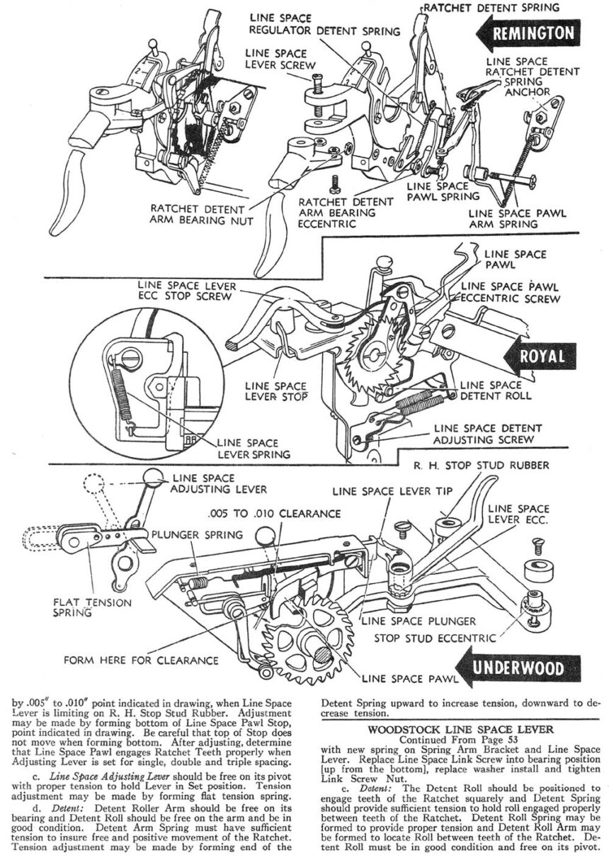 asgn11 spacing lever instructions