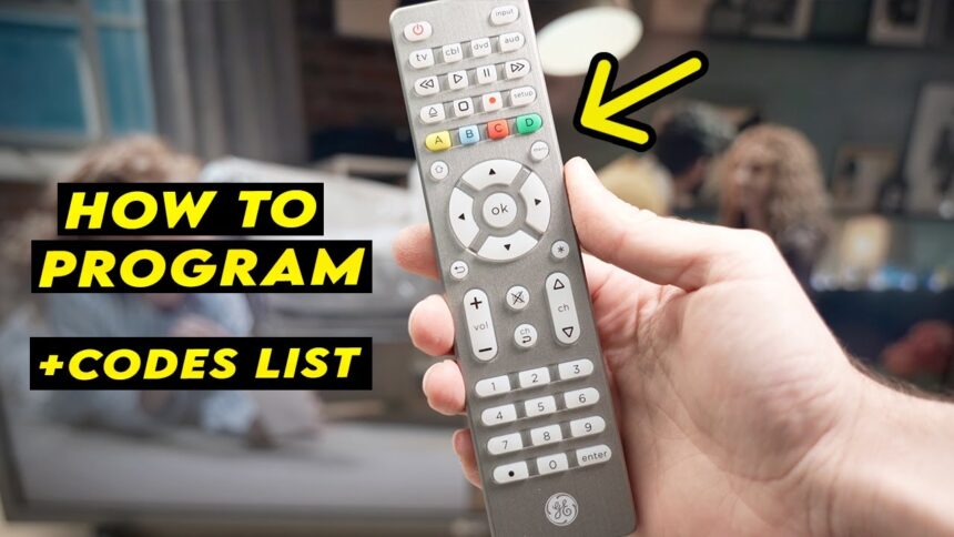 how to program a ge universal remote