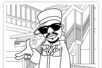 hip hop coloring book
