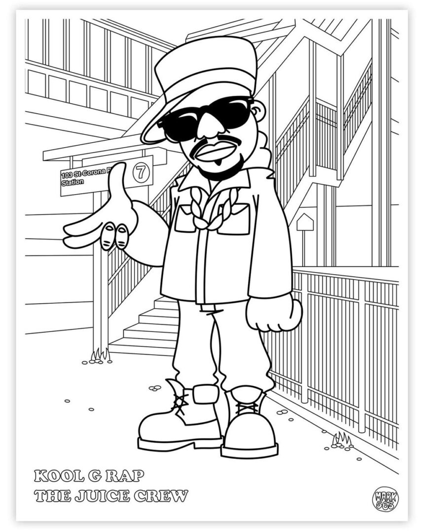 hip hop coloring book