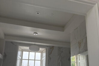 Water mist fire suppression system installed