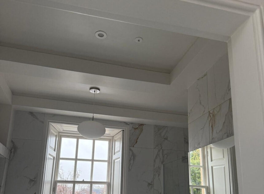 Water mist fire suppression system installed