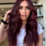 burgundy hair