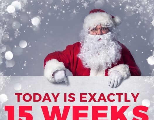 how many weeks until christmas