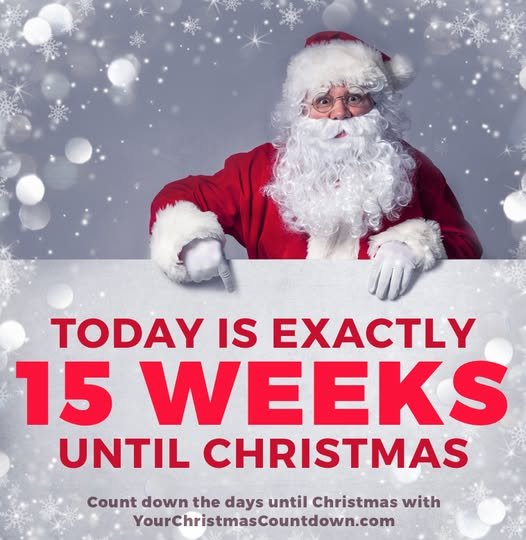 how many weeks until christmas