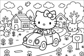 hello kitty coloring pages