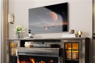 fireplace tv stand