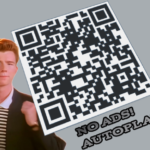 rick astley qr code patch