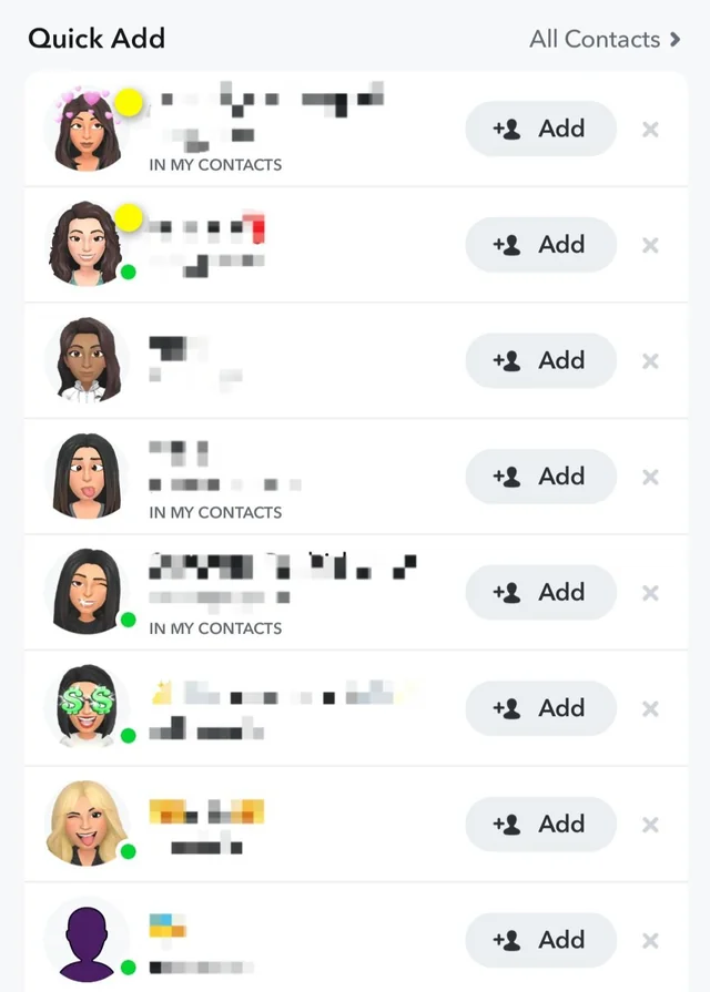 what does the green dot on snapchat mean