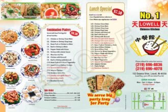 no 1 chinese restaurant lowell menu