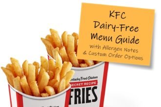 kfc allergen menu