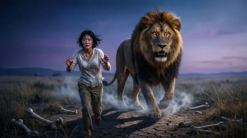 escaping from lion in dream meaning