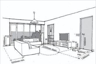 typical living room dimensions