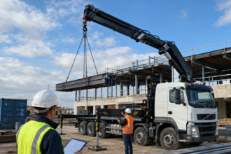 The Advantages of Using HIAB Crane Mounted Lorries for Urban Construction Logistics