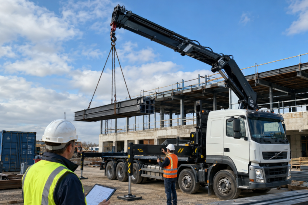 The Advantages of Using HIAB Crane Mounted Lorries for Urban Construction Logistics