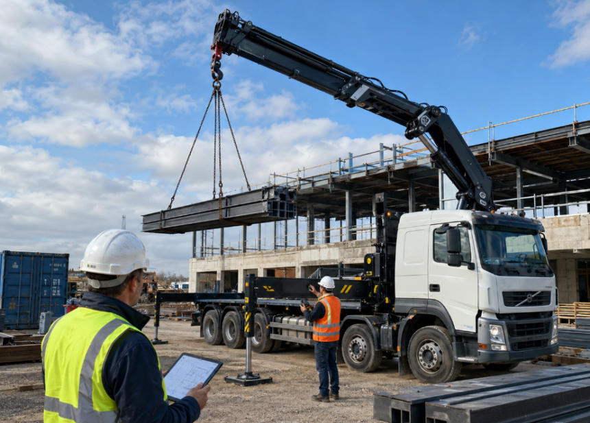 The Advantages of Using HIAB Crane Mounted Lorries for Urban Construction Logistics