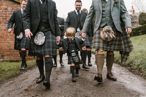 traditional garment for a scottish groom